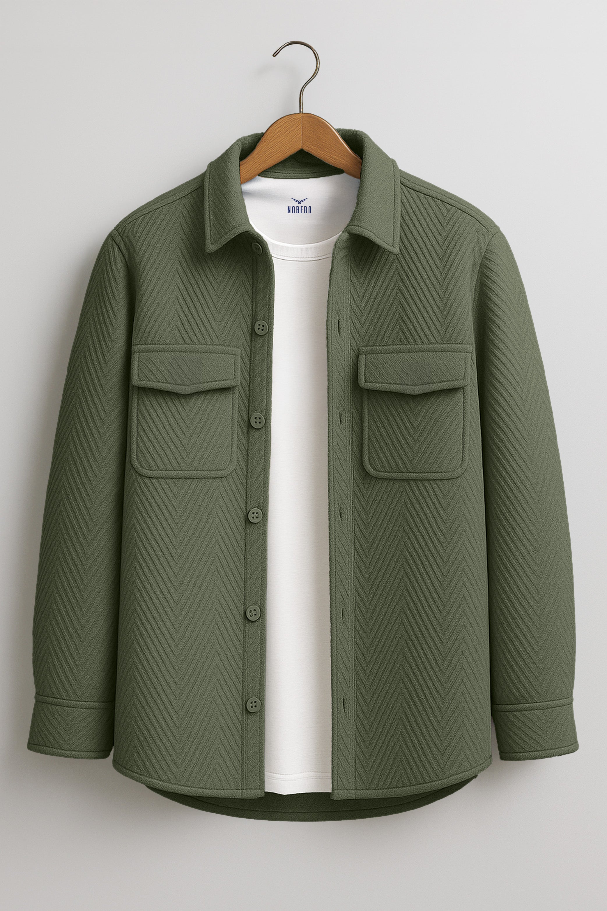 Oversized Textured Shackets