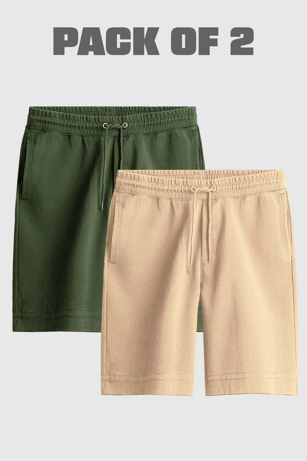 2-Pack Zip-Pocket Summer Shorts