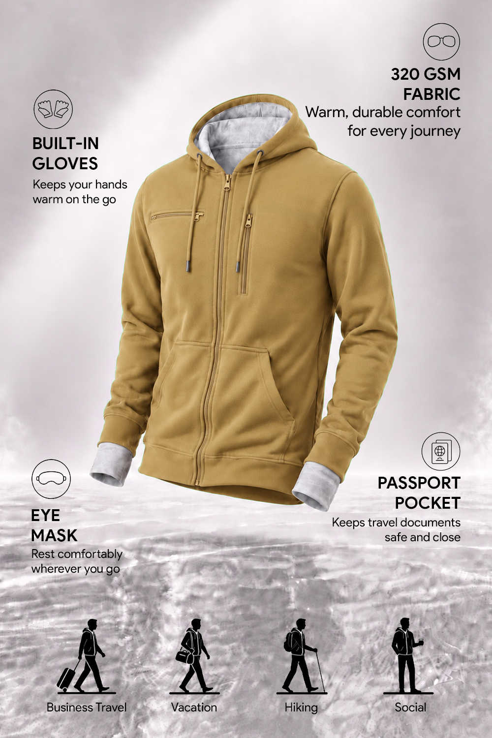 Wanderer - Travel Hoodie