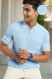 Oceanic Knit Textured Polo T-Shirt