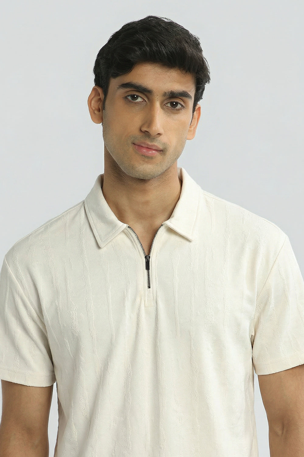 Vista Zip Textured Polo