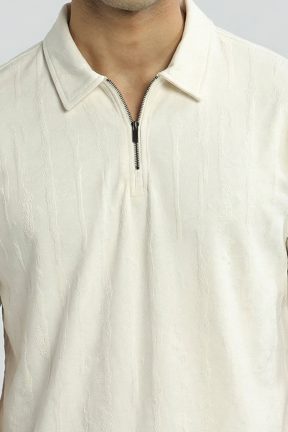 Vista Zip Textured Polo