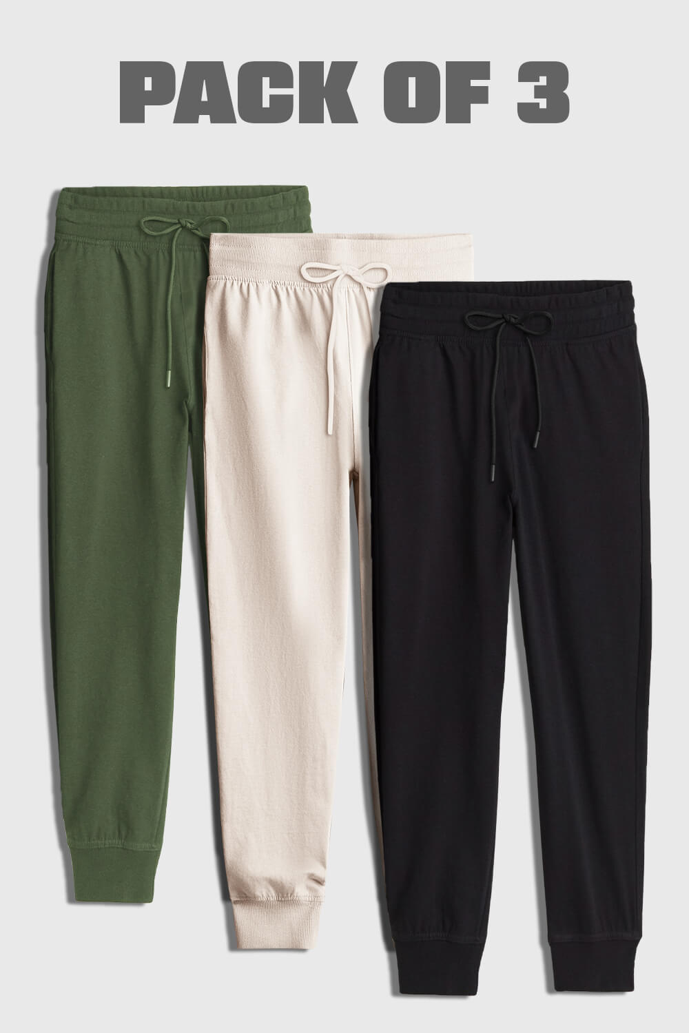 3-Pack Zip Pocket Joggers