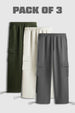 3-Pack Oversized Cargo Joggers