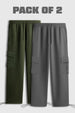 2-Pack Oversized Cargo Joggers