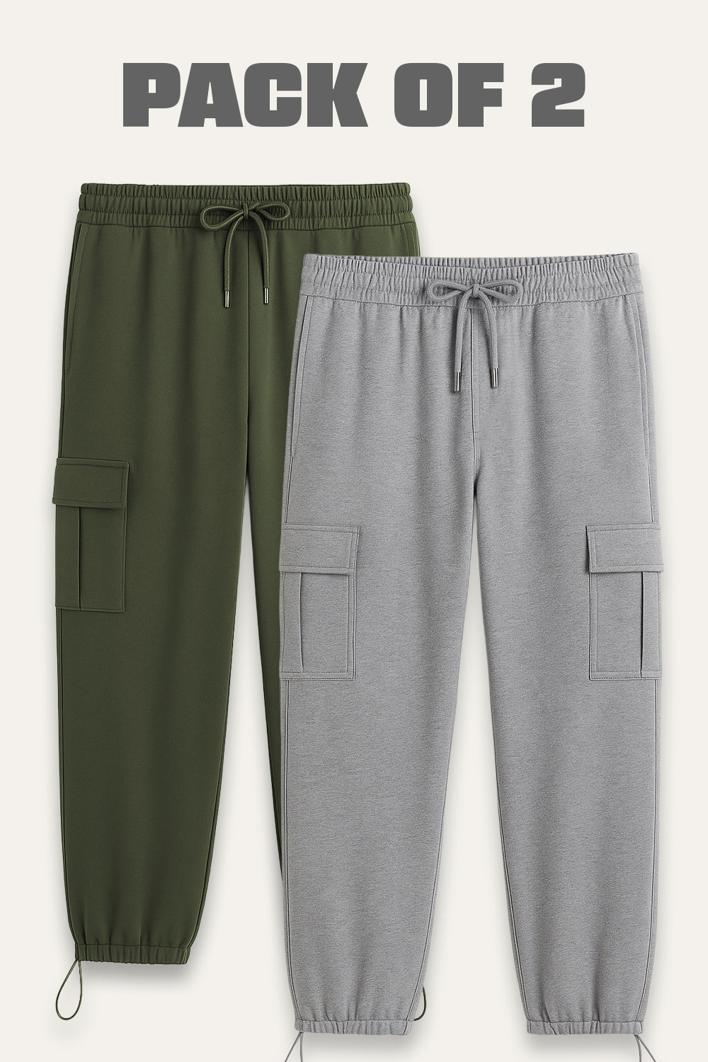 2-Pack Relaxed Fit Cargo Joggers
