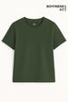 Boyfriend Fit Cotton T-Shirt