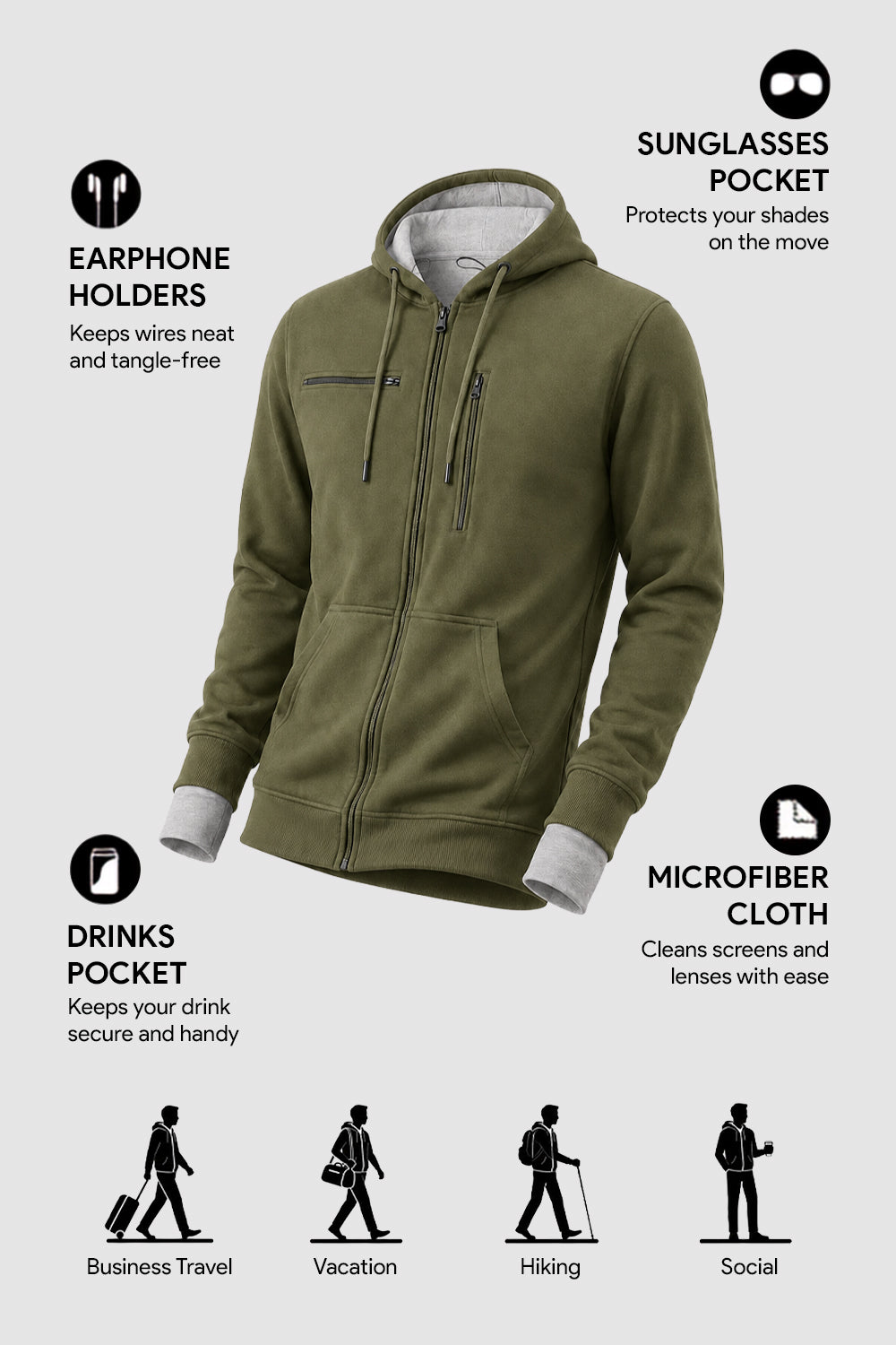 Wanderer - Travel Hoodie