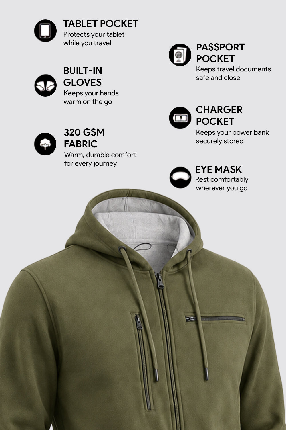 Wanderer - Travel Hoodie