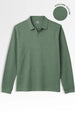 Popcorn Textured Full Sleeve Polo T-Shirt
