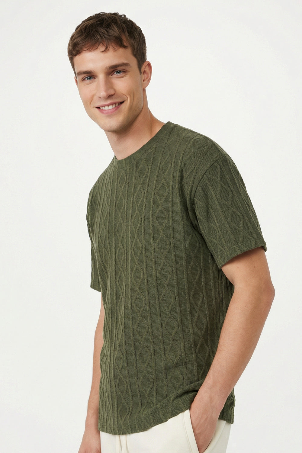 Textured Oversized T-Shirt