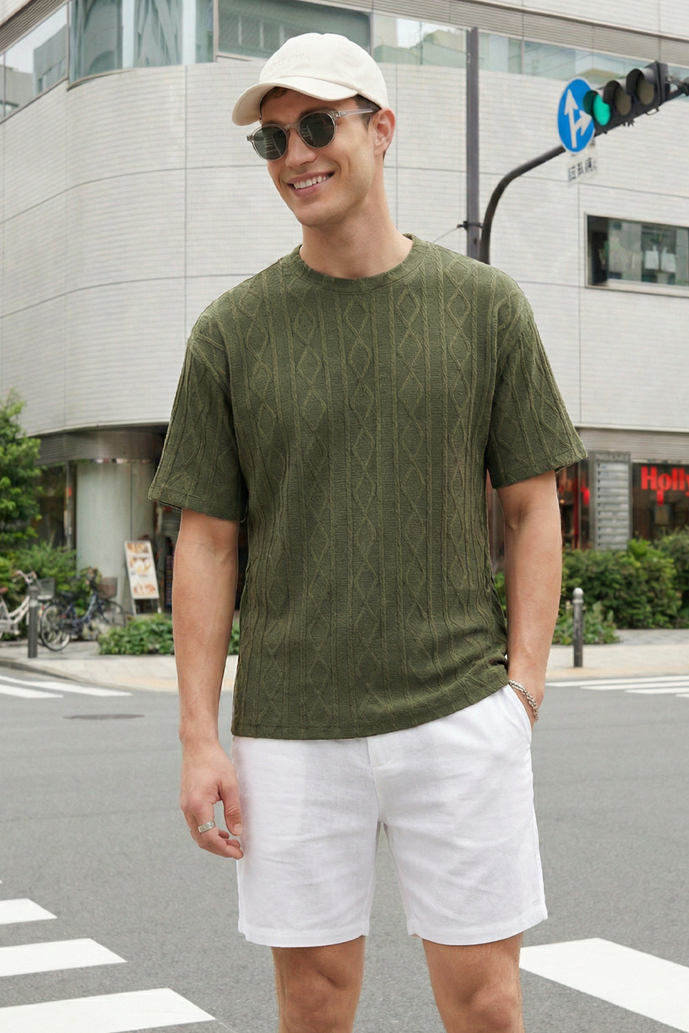 Textured Oversized T-Shirt
