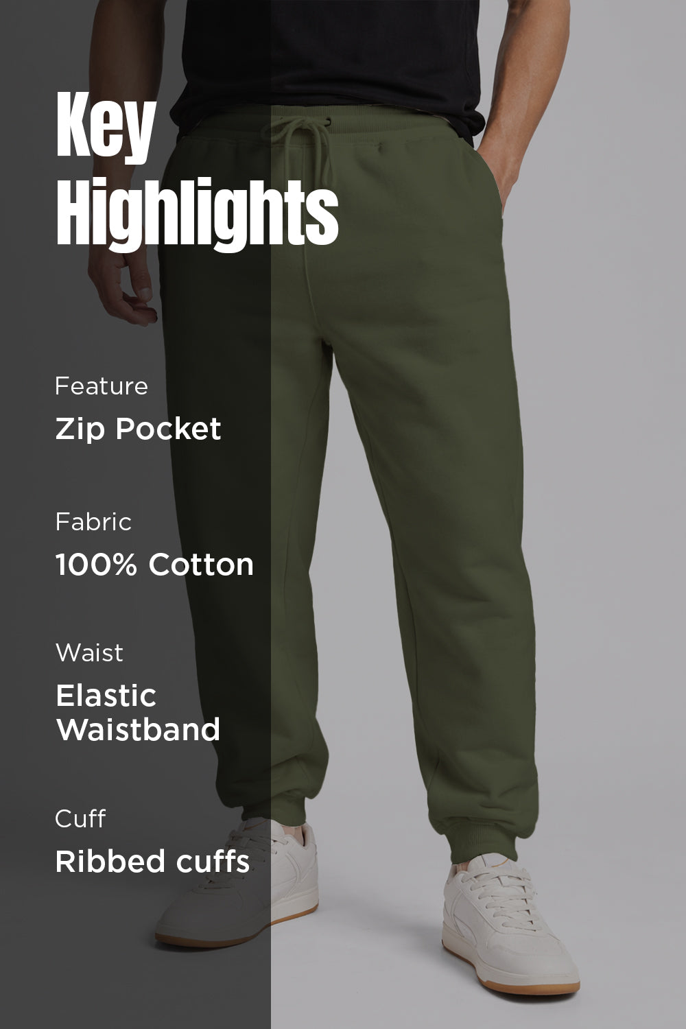 Zip-Pocket Joggers