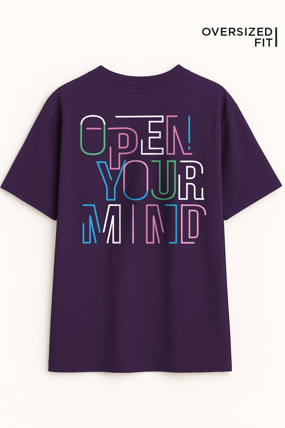 Open Your Mind Oversized Fit Women Tee