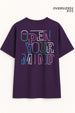 Open Your Mind Oversized Fit Women Tee