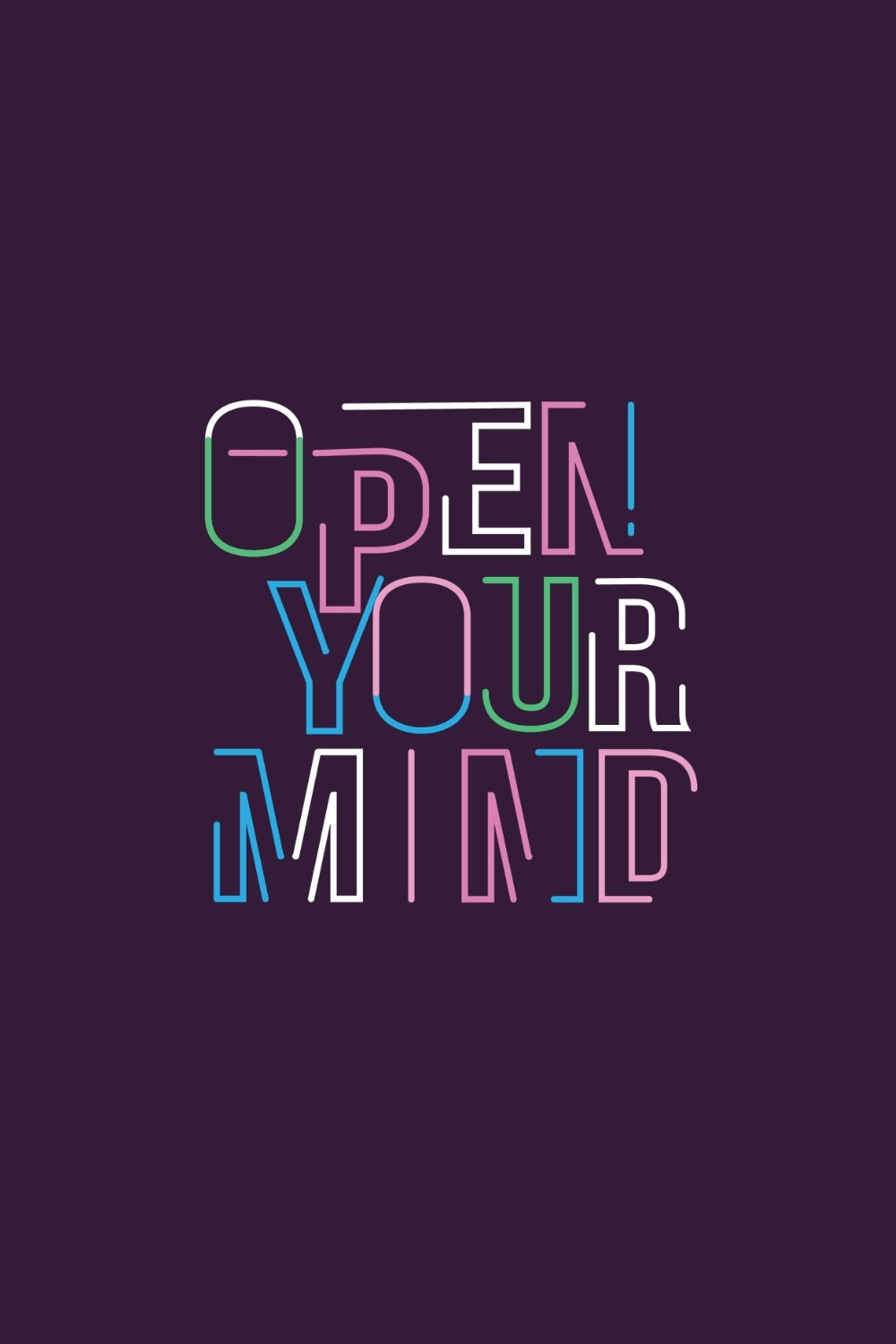 Open Your Mind Oversized Fit Women Tee