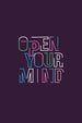 Open Your Mind Oversized Fit Women Tee