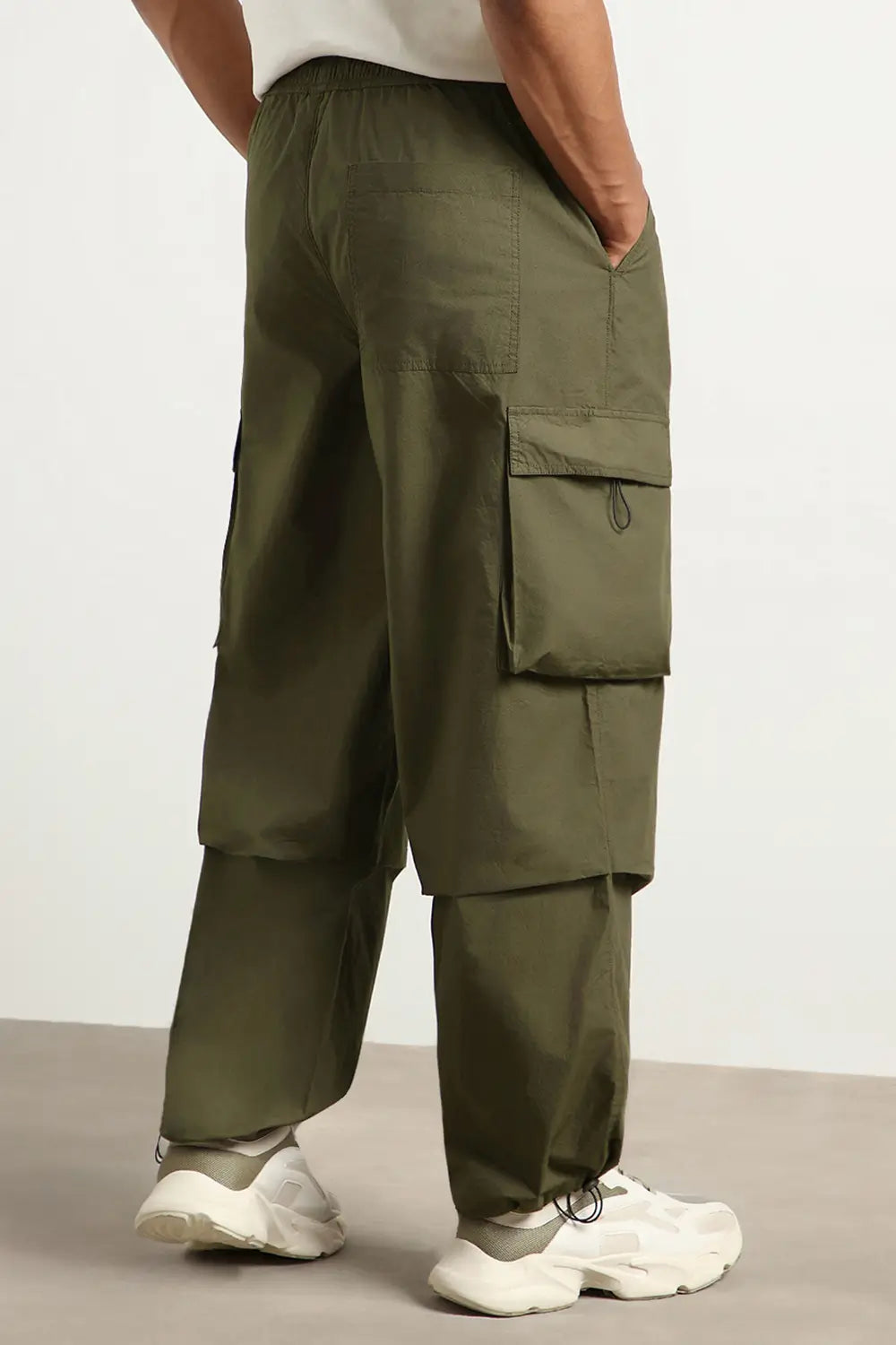 Oversized Parachute Cargo Pants