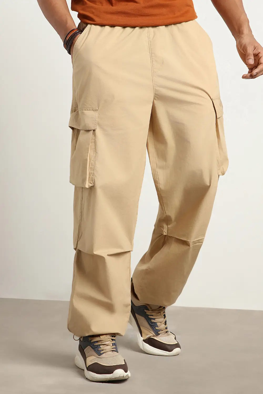 Oversized Parachute Cargo Pants