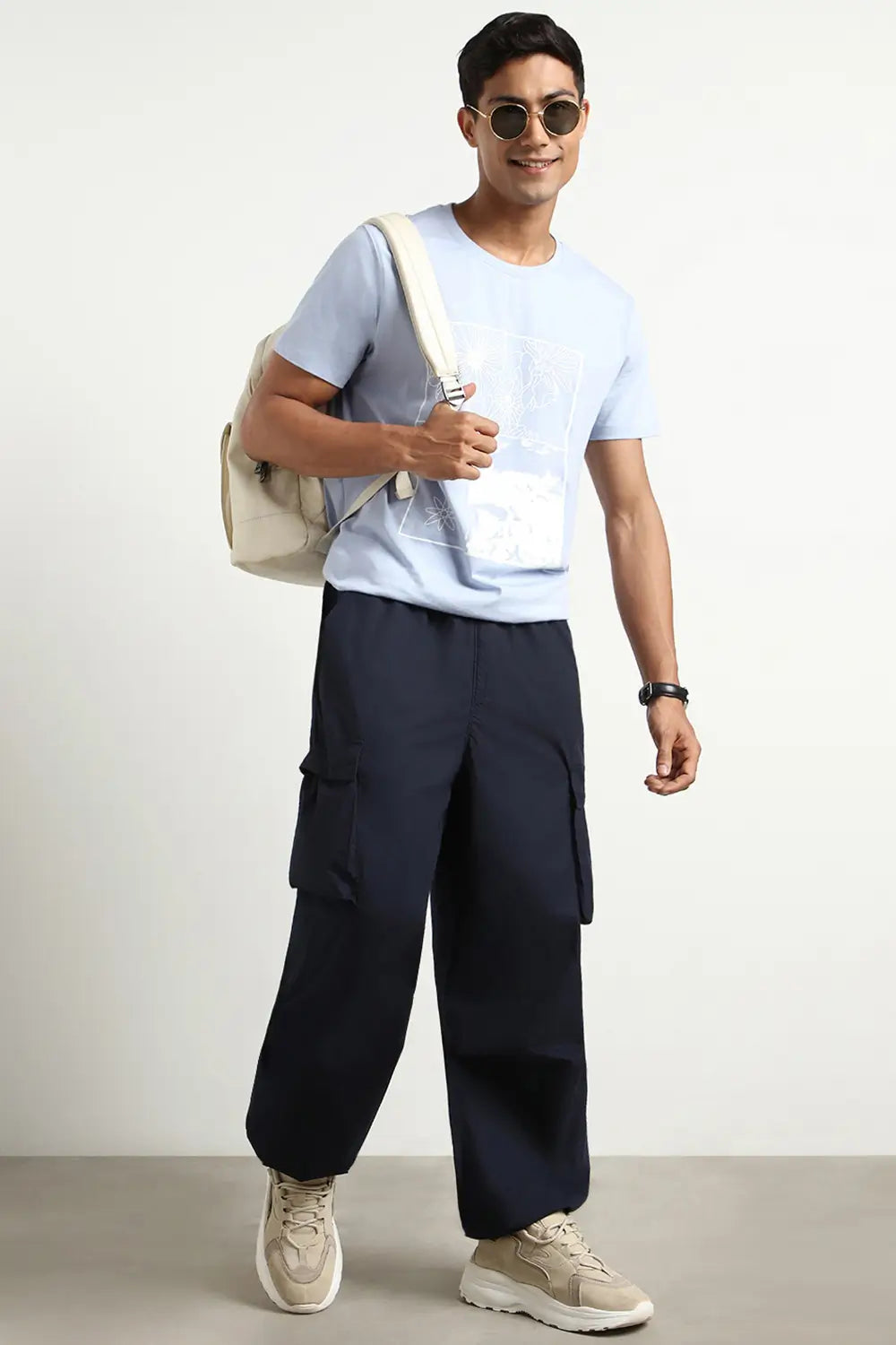 Oversized Parachute Cargo Pants