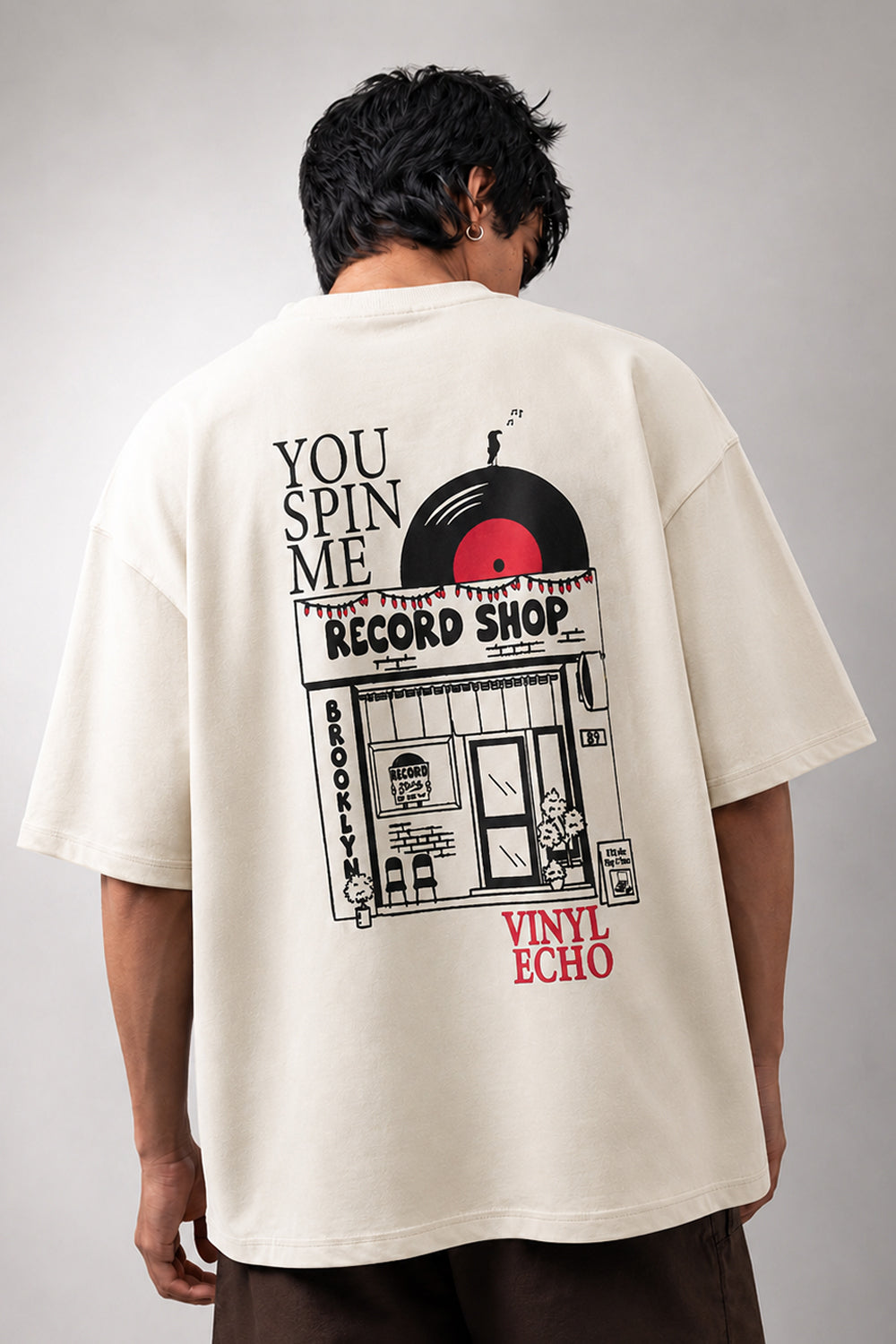Vinyl Echo Oversized T-Shirt
