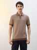 Zip Collar Knit Polo