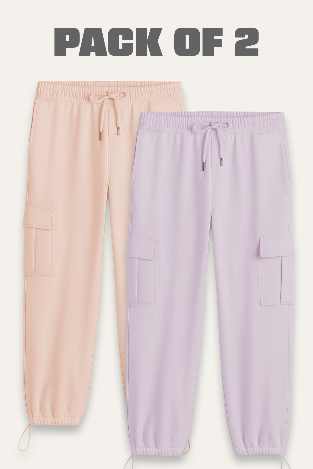 2-Pack Relaxed Fit Cargo Joggers