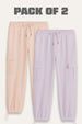 2-Pack Relaxed Fit Cargo Joggers