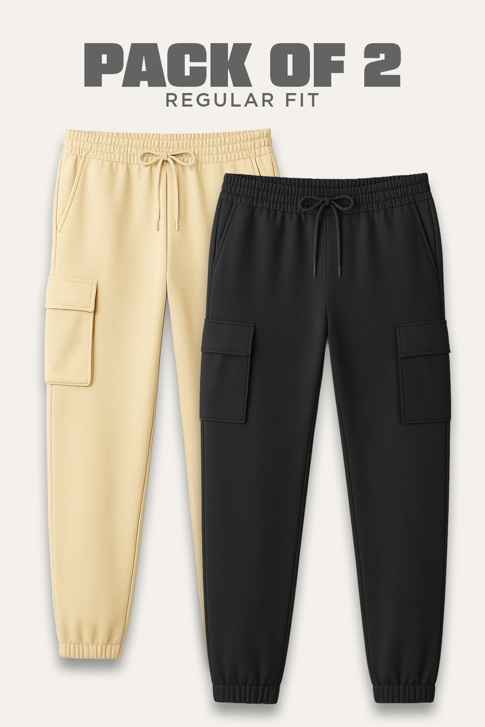 2-Pack Essential Cargo Joggers