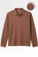 Popcorn Textured Full Sleeve Polo T-Shirt