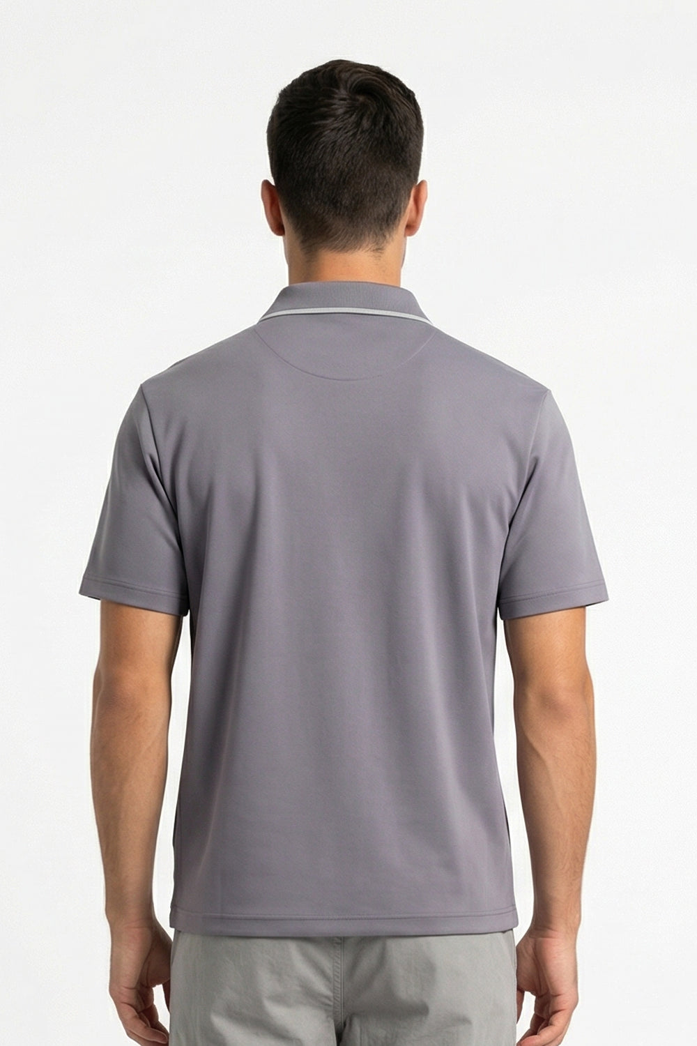 Zip Collar Polo T-Shirt