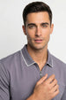 Zip Collar Polo T-Shirt