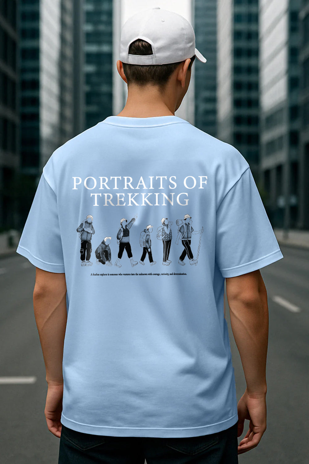 Potraits of Trekking Oversized T-Shirt