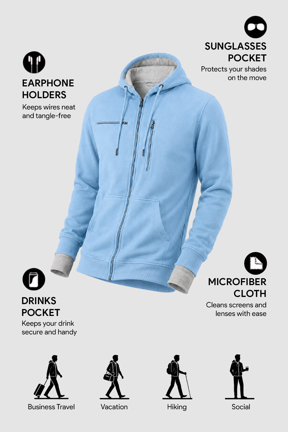 Wanderer - Travel Hoodie