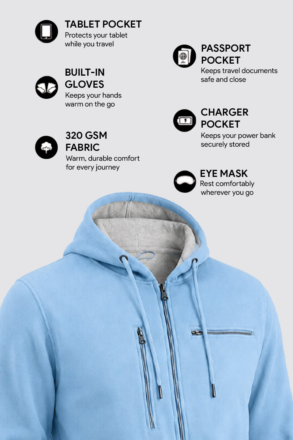 Wanderer - Travel Hoodie