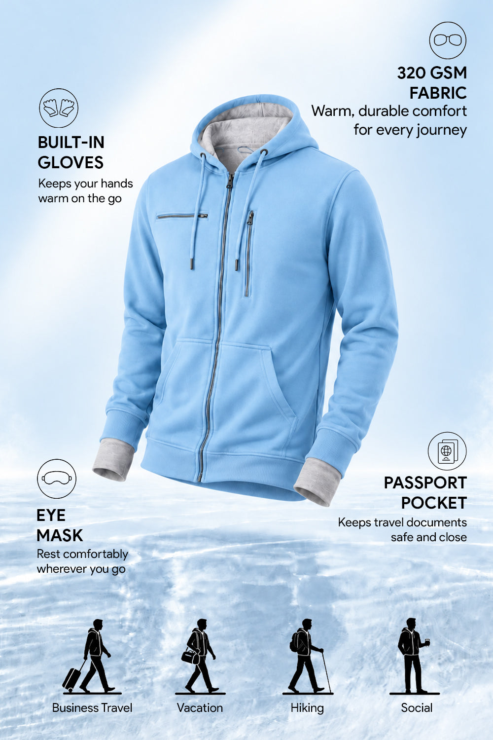 Wanderer - Travel Hoodie