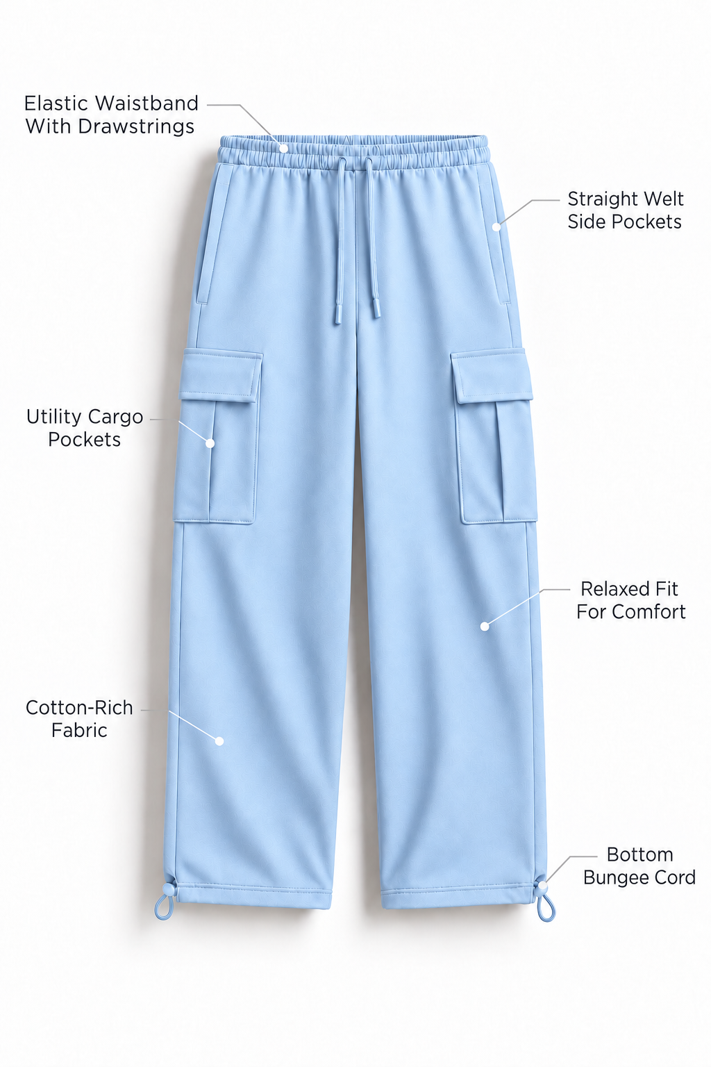 Relaxed Fit Cargo Joggers