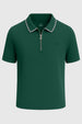 Zip Collar Polo T-Shirt