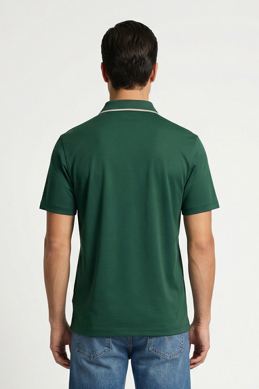 Zip Collar Polo T-Shirt