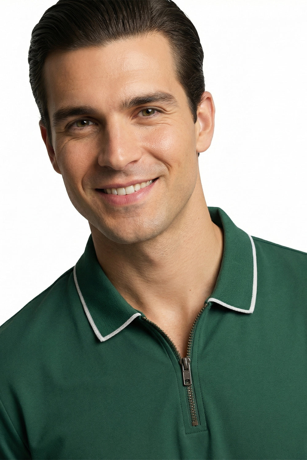 Zip Collar Polo T-Shirt