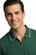 Zip Collar Polo T-Shirt