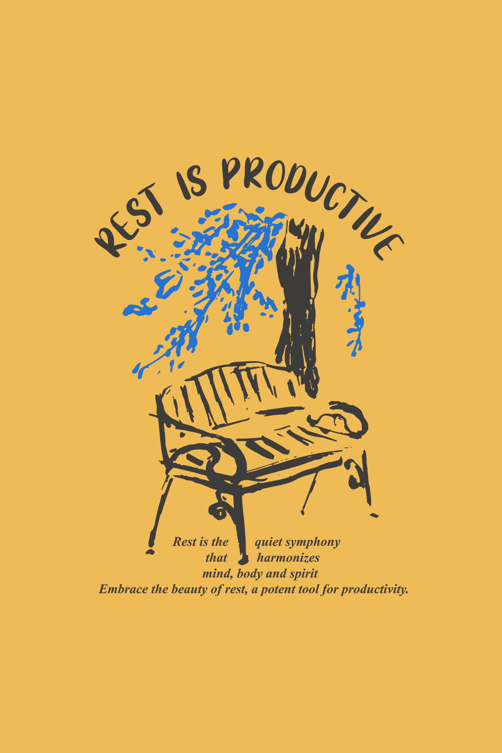 Rest is productive Classic Fit T-Shirt