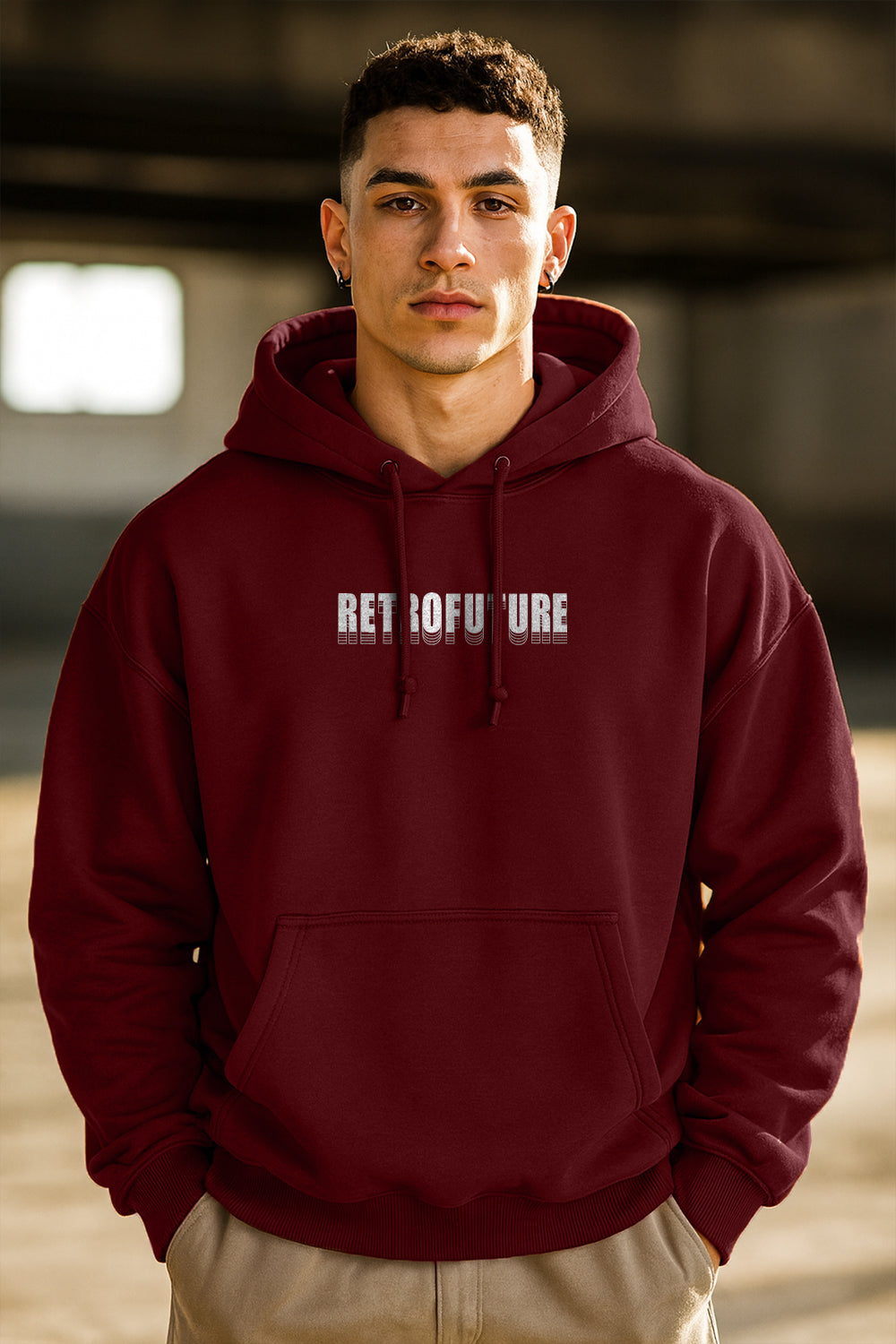 Retro Future Oversized Hoodie