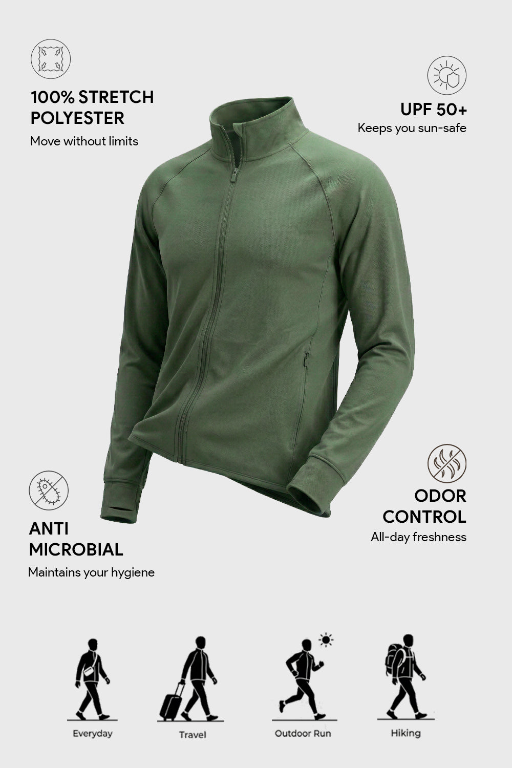 UPF Sun Protect Summer Lightweight Jacket