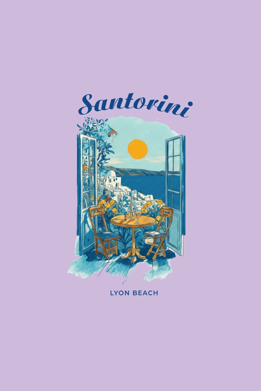 Santorini Lyon Beach Premium T-Shirt