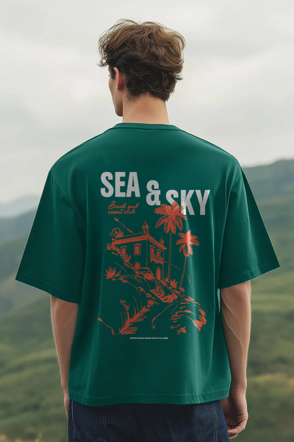 Sea & Sky Oversized T-Shirt