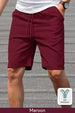 Maroon Zip Pocket Shorts
