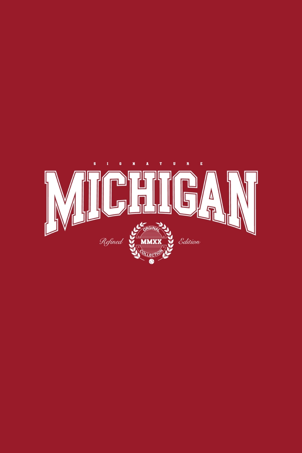 Signature Michigan Refined Oversized Fit Women Tee