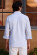 Airy Stripe Linen Cotton Blend Shirt