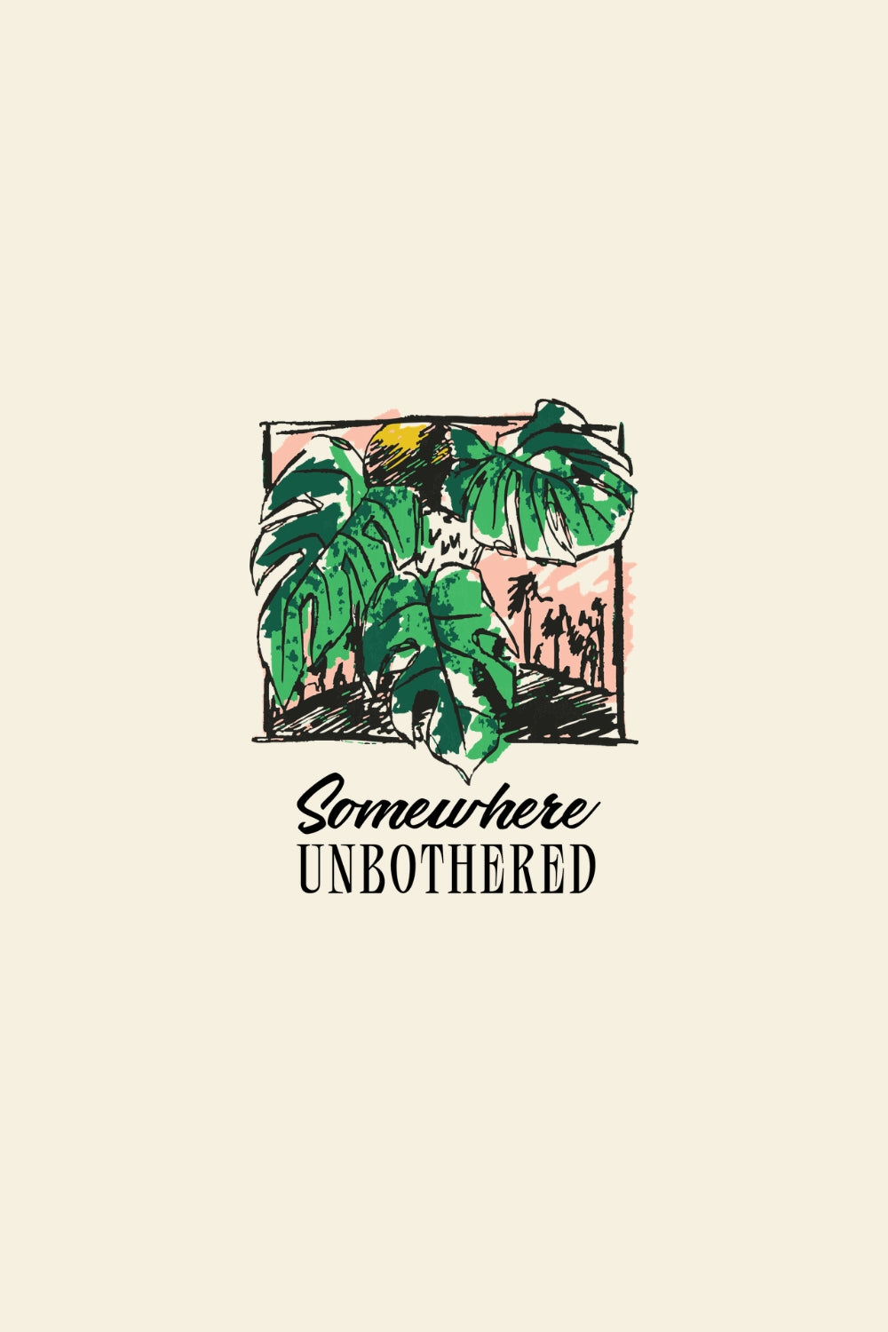 Somewhere Unbothered Classic Fit T-Shirt